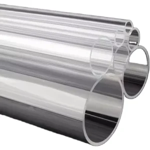 Clear Hard Plexiglass Casting Plastic Tube Customized Size Thickness Transparent Pipe Linggong Valve Model 10 Media Pressure