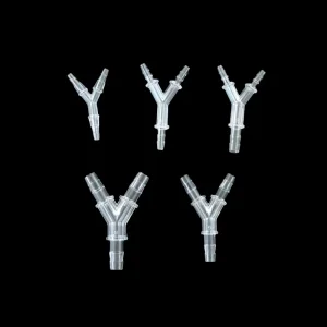 Clear PC 4mm 6mm 8mm Plastic 3 Ways Y Type Fittings Polycarbonate Hose Barb Tube Connector