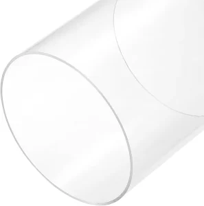Clear PC Pipe Polycarbonate Round Rigid Plastic Tubing Unbreakable Plastic Tube for Dust Collection Hose Fittings 6x36inch