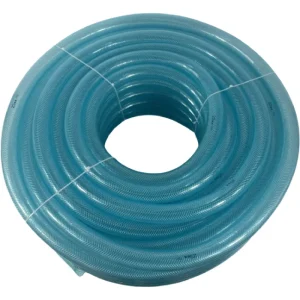 Clear PVC Braided Durable Flexible Vinyl Hose Garden Irrigation Tubing 1.0in 20-100m Roll 10bar 145 Ps