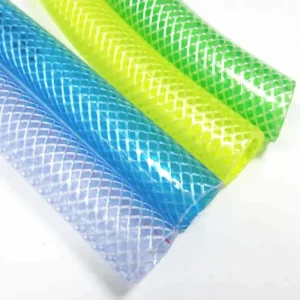 Clear PVC Braided Hose Fiber Reinforced Water Hose 1/2” 5/8” 3/4” 1”