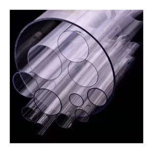 Clear PVC High Pressure Extruded Round Transparent Plastic Pipe in Various Sizes Cosmetic Plastic Tube