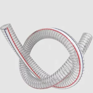 Clear PVC Spring Steel Wire Reinforced Water Suction Discharge Hose for Agriculture