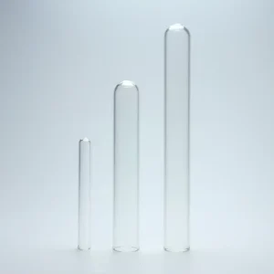 Clear Plastic Test Tube PET Material with Labels and Aluminum Screw Cap