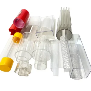 Clear Round PVC Plastic Rectangular Tubes Width51mm Height83mm Transparent PVC Pipe