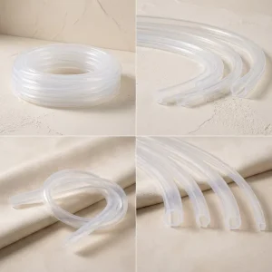 Clear Silicone Hose Food Grade ISO9001 Certified High Temp Resistance No Kinks Aging Resistant Multiple Hardness Cutting