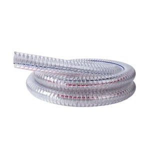 Clear Transparent PVC Plastic Spiral Steel Wire Suction Discharge Water Soft Hose