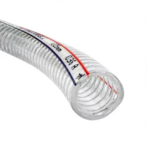 Clear Transparent PVC Steel Wire Hose 2 Inch Anti Static Flexible Steel Wire Reinforced Hose
