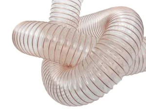 Clear or Any Other Color PU Ventilation Exhaust Flexible Pipe PU Air Duct Hose