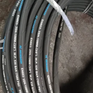 Cloth Surface Four Steel Spiral Reinforced Weather Resistant EN 856 4Sh Hydraulic Hose