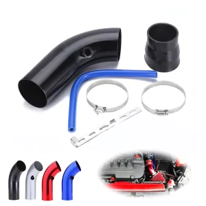 Cold Air Intake Pipes Kit 3inch 76mm Universal for Car Turbine Supercharger Engine Filter Hood Turbo Aluminum Starter Hose Duct