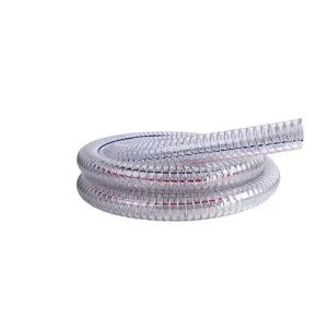 Colorful 1.5 Inch Small Diameter PVC Suction Hose Steel Wire Reinforced with Smooth Surface Customizable Cutting Service