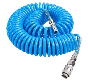 Colorful PU Spiral Air Hose 8*5mm 15m with Quick Connector