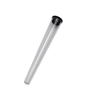 Colorful Plastic Container King Size 120MM Smell Proof Tube Plastique Transparent Plastic Pre Cones Rolled Tube