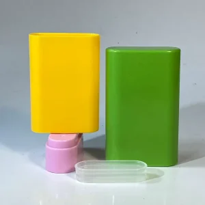 Colorful Sunshine Style 20g Empty Deodorant Containers Cosmetic PP Plastic Tubes Stick Container Packaging