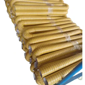 Colour Customized Extruder Silicone Glassfiber Vent Hose Anti Static Coating High Temp Steel Wire Reinforced Flexible Ducting