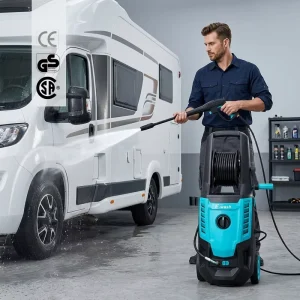 Commercial Electric Heavy Duty High Pressure Washer 2200W 170 Bar Metal Pressure Cleaner