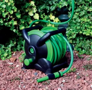 Compact Garden Hose Reel with 15M/20M PP Material Water Pipe Garden Irrigation Standing Wall Mounted Fittings