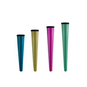 Conical Tube Pre Airtight Roll Tube Packaging All Colors 115mm