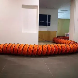 Construction Mine Ventilation PVC Flexible Air Duct Collapsible Orange Exhaust Vent Hose for Air Blower