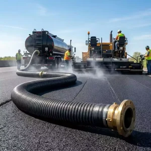 Corrosion Resistant High Temp Rubber Steel Wire Reinforced Hose 150PSI Rubber Hot Tar and Asphalt Suction Hose