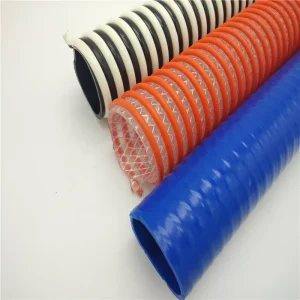 Corrosion Resistant PVC Spiral Hose Rigid Helix Reinforced Suction Pipe for Chemical Industry Drainage and Acid Alkali Transfer