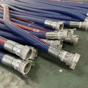 Corrugated Fuel Composite PTFE Rubber Hose Unloading Flexible Hose for Oil Gas Recovery Tanker Custom Cut Processing Available