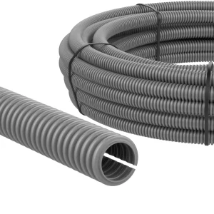 Corrugated Pipe Slits Cable Protection Hose PE Material UV Resistant Industrial Use Inner Diameter 4.5mm Length 2m
