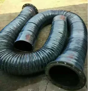 Corrugated Rubber Telescopic Hose Black Durable 70~+300 Temperature Range with Custom Cutting Processing Service