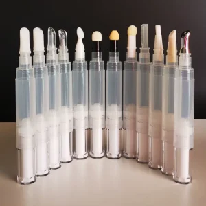 Cosmetic 10ml Makeup Lip Gloss Tube Pen Nail Gel Cuticle Oil Twist Pen With Top Lid