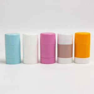 Cosmetic Packaging PP Plastic Bottle Empty Concealer Tube with Twist Refillable Stick Deodorant Container