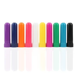 Craft Aromatherapy Nasal Inhaler Screen Printed BPA Free Sniffer Stick Empty Plastic Tube Perfume Vaporizer Essential Oils