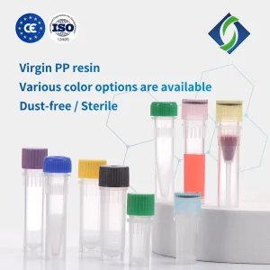 Cryo Vial Screw Flat Bottom Freezing Cryovial Tube Disposable Collection Sampling Tube for Lab Shengfeng Plastic