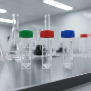 Cryogenic 5Ml Cryo Tube Laboratory Medical Vials Plastic Self Standing Freezing Cryovial Tube With Clear White Graduation