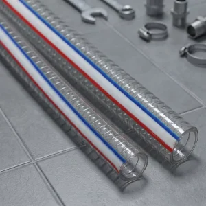 Crystal Clear Food Grade PVC Steel Wire Reinforced Hose for Safe Fluid Monitoring