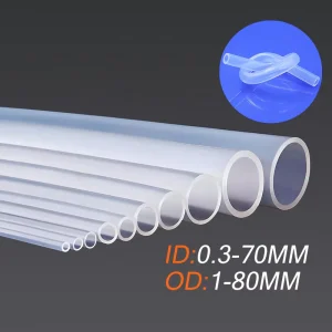 Custom 0.3-70 MM Inner Diameter Food Grade Flexible Silicone Rubber Tube Water Hose Medical Silicone Peristaltic Pump Tube