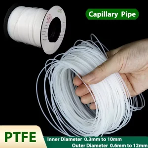 Custom 0.3mm PTFE Capillary Tubing Pipe 1mm 4mm 6mm 10mm PTFE Plastic Hose