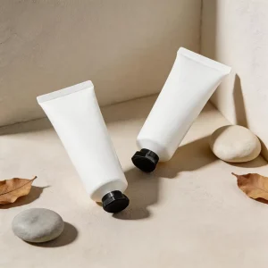 Custom 100ML 150ml White Cosmetic Squeezed Packaging Plastic Tube Empty Eye Cream Screw Cap 30mm Diameter
