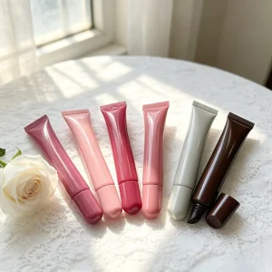 Custom 10ml Round Lid Plastic Manufacturer Lip Gloss Squeeze Tubes Soft Tube for Lotion Cream
