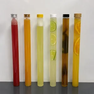 Custom 20 oz Clear Tall Plastic Test Tube Essential Oil Bottles for Beauty Salons and Aromatherapy Diffusers