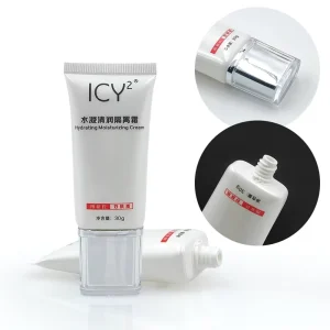 Custom 30ml Plastic Cosmetic Empty Soft Squeeze Tube ICY2 Hydrating Clear Moisture Separating Frost Skincare Product