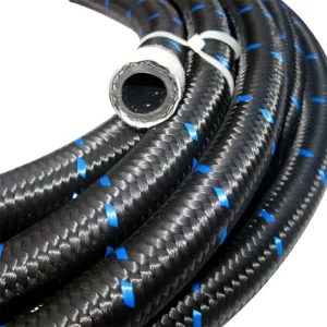 Custom 3an 4an 6an 8an 10an 12an 16an an Black Nylon Stainless Steel Braided Fuel Line Hose E85 An8 Fuel Hose