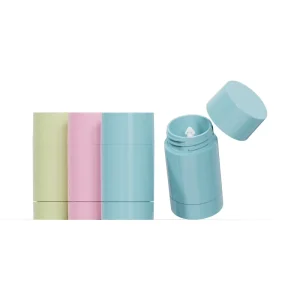 Custom 7ml Mini Top Fill Deodorant Stick Container Twist up PP Plastic Antiperspirant Tube With Screw Cap