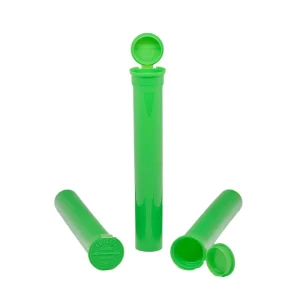 Custom 90mm PP CR Transparent Black Squeeze Plastic Container Packaging Tubes Pop Top Tubes Factory
