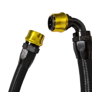 Custom AN6 AN8 AN10 Quick Release Fuel Hose Connector Swivel Nylon Braided Rubber Oil Line Assembly Auto Fuel Line Fitting Kit