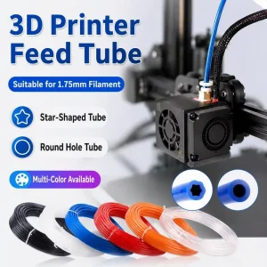 Custom Blue White Clear PTFE Tube for 3D Printer Bowden Extruder 1.75mm Filament Feeding System PTFE Tubing