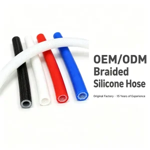 Custom Braided Silicone Tube High Pressure Reinforced Hose Food Grade Tubing For Beverage Water Pump Medical Equipment