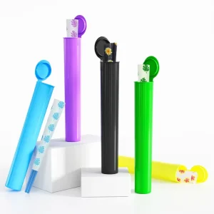 Custom Child Resistant Squeeze Pop Top Tube Odor Proof Vitamin Packaging