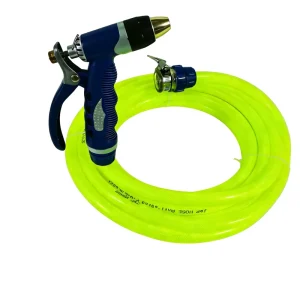 Custom Color Durable Flexible High Pressure Eco Friendly PVC Garden Hose 15/20/25M Quick Connect Gun for Agriculture Car Washing