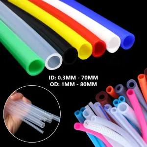 Custom Color Soft High Temp Resistance Food Medical Grade Silicone Tube Hose with ID 0.3mm~70mm